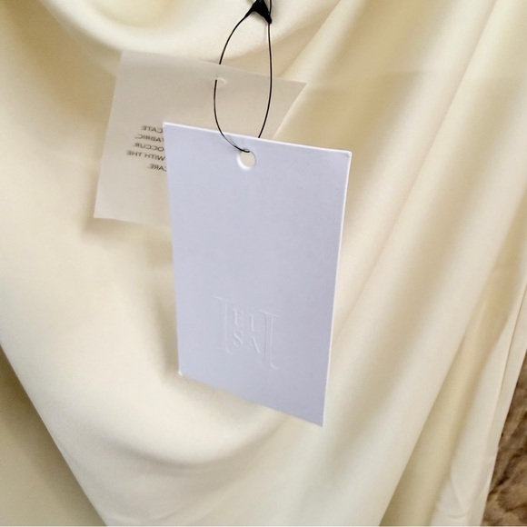 Helsa Lisette Column Maxi Dress Ivory Strapless Cream Gown Revolve NWT M - Picture 11 of 13